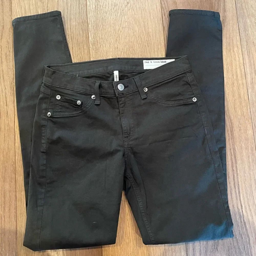 Rag & Bone Skinny Twill Legging Jeans Green Size 28 Intermix - Picture 9 of 12